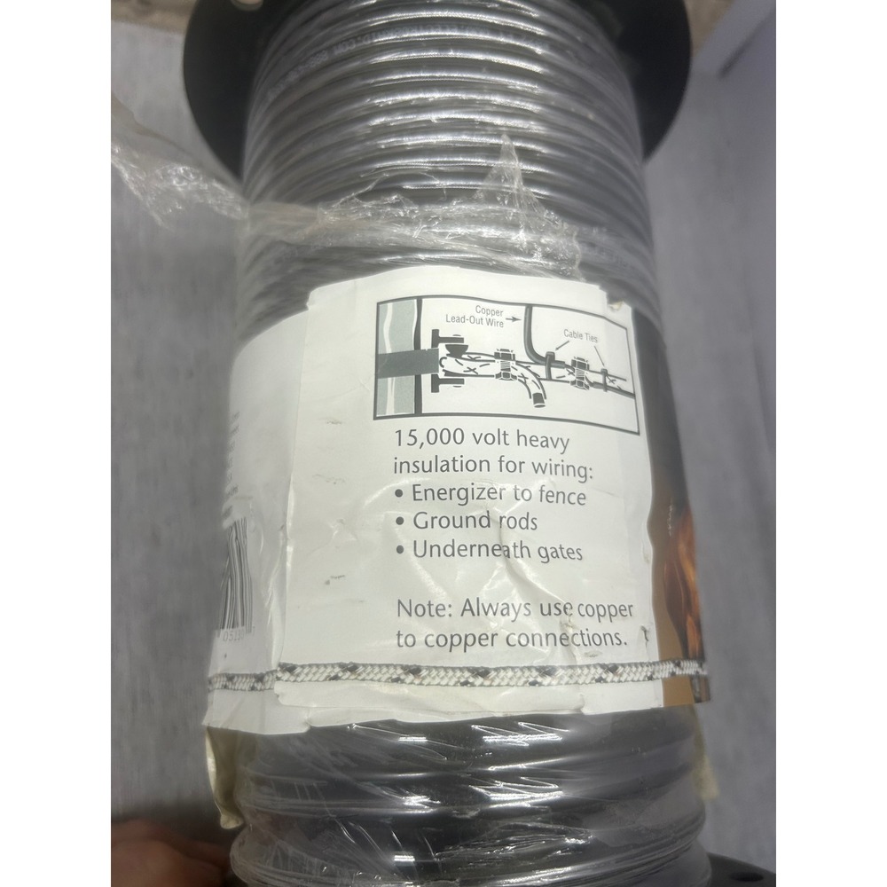ElectroBraid Copper Lead-Out Wire 200ft 15000V Insulated Elec. Fence UGCL200EB - Picture 2 of 3
